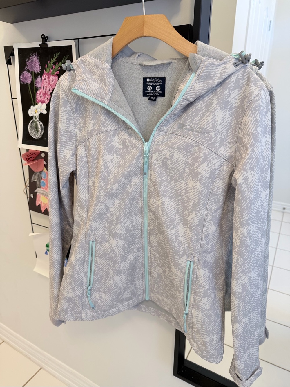 Mountain Warehouse Exodus Printed Softshell Jacket Hooded Size 6